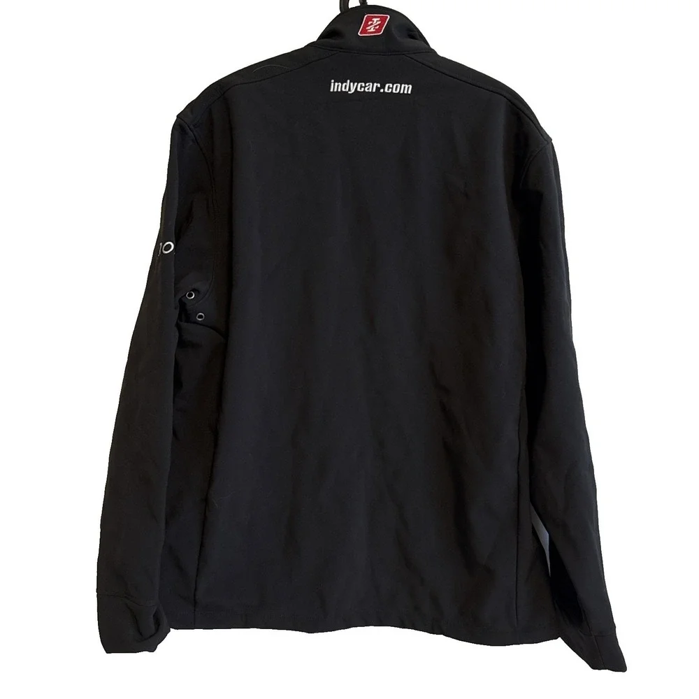 Izod Indycar Series Mens Full Zip Jacket L Racing Sports Pockets Utility